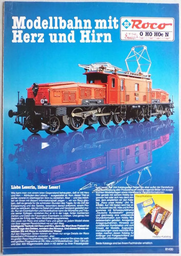 Roco catalogue allemand 1986 - catalogue,