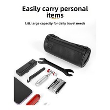 1 Sacoche de guidon de v??lo ??tanche 8 litres avant sac ?? bandouli??re en cuir