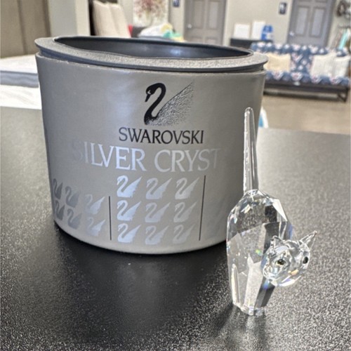 Swarovski crystal cat - swarovski, figurine