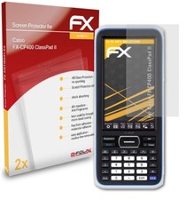 atFoliX 2x Film Protection d'écran pour Casio FX-CP400 ClassPad II mat&antichoc