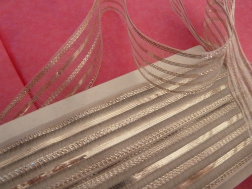Ruban ancien organza - et, fil