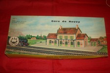 ANDRE PORTE HO MAQUETTE GARE DE NEUVY 122 C TRAIN ELECTRIQUE NEUF BOITE 1964