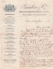 77 MELUN brasseur GRUBER CIE