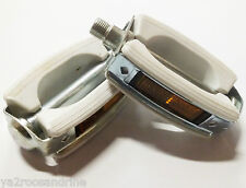 pédale blanche UNION rétro vintage (la paire) vélo cyclomoteur BSC