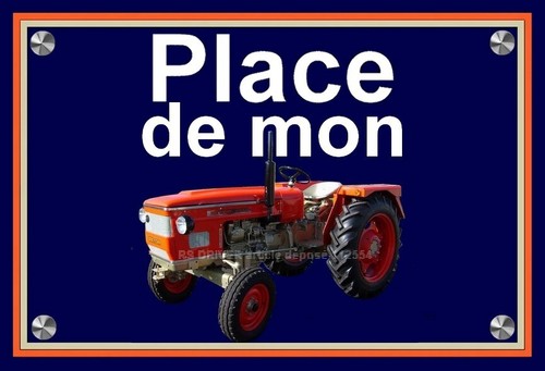 Plaque place mon - plaque, de