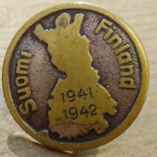 Insigne Suomi Finland Finlande 1941 1942 Guerre allié Allemagne conte l'URSS