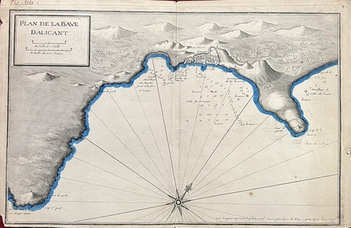 Carte marine ancienne la - de,