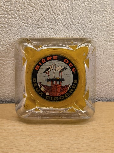 Cendrier ancien bière - cendrier,