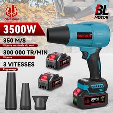 Turbine Souffleur De Feuilles sans Fil Électrique pour Pelouse Allée Terrasse 