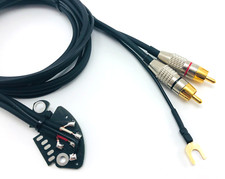 RCA Phono câble Technics SL 1200 1210 MK2 MK3 MK5 soudé pcb noir 130 cm, 51 po