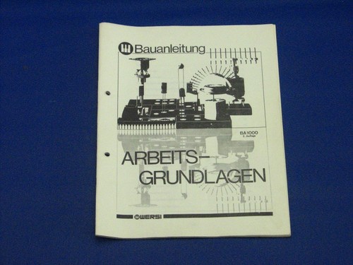 Wersi arbeitsgrundlagen ba1000 - wersi,