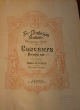 Partition - Mendelssohn Concerto piano et composition -  éditions peters