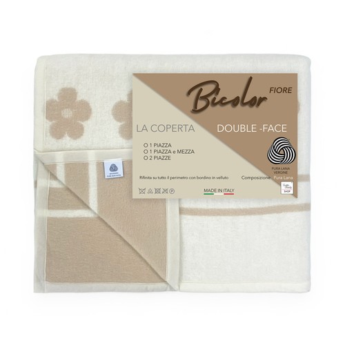 Couverture fiore bicolore - couverture, en