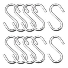 S crochet 2.28" Inox Acier Cintre pour Suspendu Jardin Toilettes Garage 16Pcs