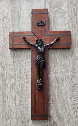 Crucifix ancien bois - ancien,