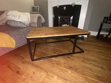 Tables basses maison métal et bois