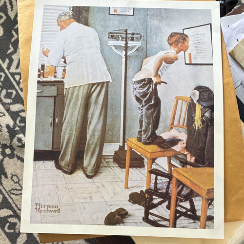 Norman rockwell doctor - norman, exam