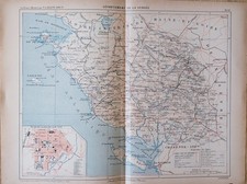CARTE GEOGRAPHIQUE XIXEME DE
