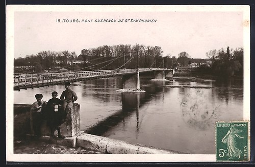 Cpa tours pont - cpa,