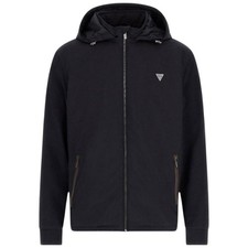 Guess Veste Noire Pour Homme Giubbino KNITTED WINDBREAKER M4YL27WEDJ0JBLK