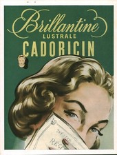Publicité ancienne Brillantine Cadoricin 1950 issue de magazine