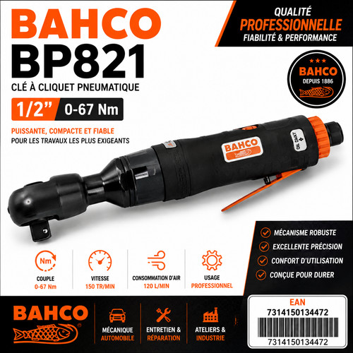 Bahco bp821 clé cliquet - bp821,
