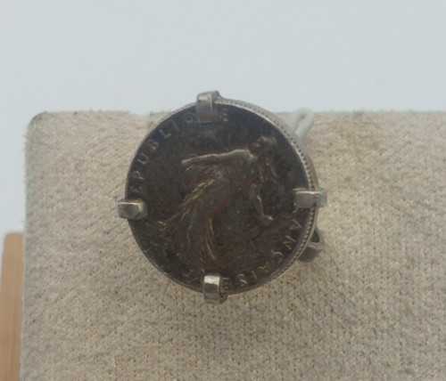 Ancienne bague pièce de - pièce,