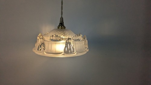 Vintage molded glass - molded,