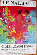 AFFICHE LE NALBAUT- 2001-GALERIE ALEXANDRE LEADOUZE-CANNES   60X40 CCM