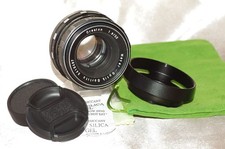 Objectif M42 50mm f1,8 MEYER_OPTIK ORESTON, bouchons, pare-soleil et housse TBE