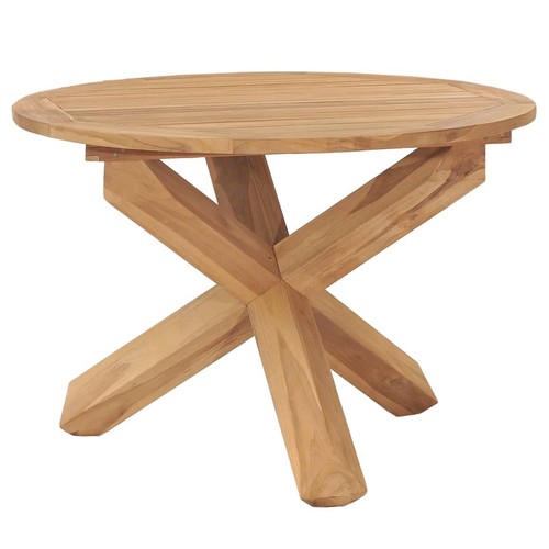 Bois teck massif table - teck, à