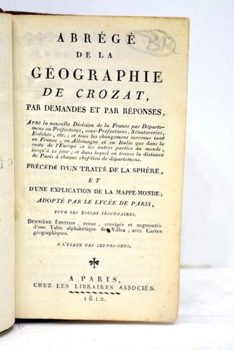 Livre ancien geographie - livre, de