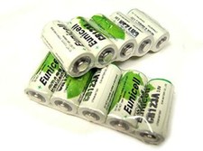 Eunicell Lot de 10 Piles Cr123A CR123 3V Lithium 1500mAh NON RECHARGEABLES