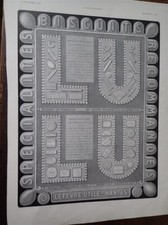 biscuits LU NANTES + LAROUSSE XXème SIECLE publicité papier ILLUSTRATION 1933