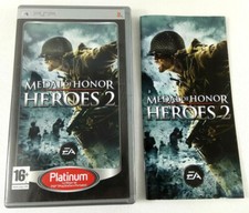 Sony PSP Spanish Medal of Honor Heroes 2 NO GAME EMPTY BOX and manual