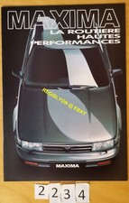 NISSAN MAXIMA V6 Prospectus Fr 16 pages 1990?