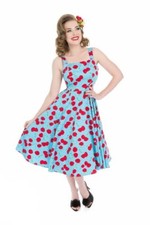 H&R London Martina Robe Bleu