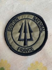 Ancien Écusson Militaire Soutien National France Brigade Patch Scratch Vêtement 