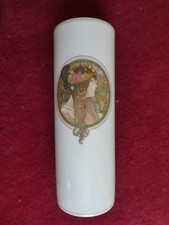 Vase en porcelaine Alfons Mucha " la brune " 32 cm Hutschenreuther