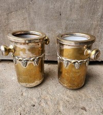  Deux ancien Seau à glace vin rosé métal argenté 