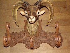 Porte manteau tête de mouflon
