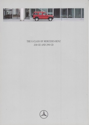 Catalogue brochure mercedes - mercedes, g
