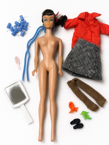 Barbie vintage ponytail brune - vintage,