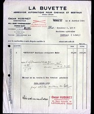 LAMORLAYE (60) MATERIEL pour ELEVAGE / ABREUVOIRS "Oscar HUBINET" en 1934