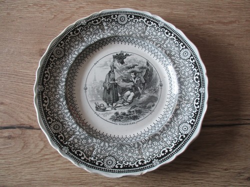 Assiette parlante creil - assiette, &