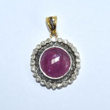 Bijoux pendentif victorien en