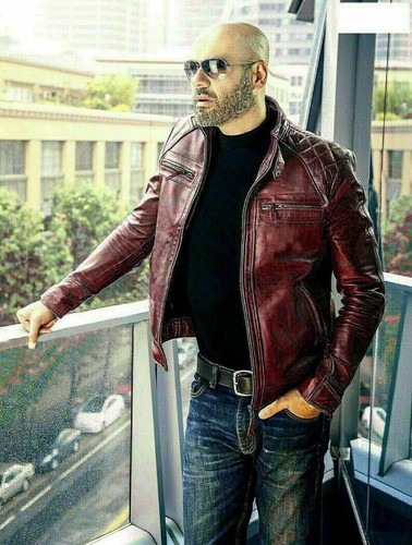 Veste cuir pour homme - cuir,