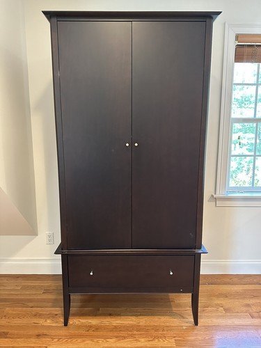 Baronet dark stain armoire - baronet,