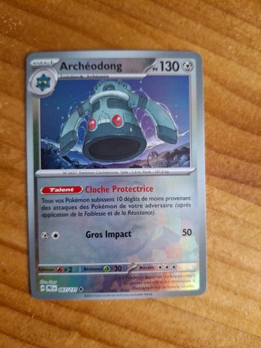 Carte pokemon archédong - carte,