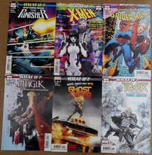 6 COMICS WHAT IF THE PUNISHER X-MEN SPIDER-MAN MAGIK THOR GHOST RIDER 1 MARVEL